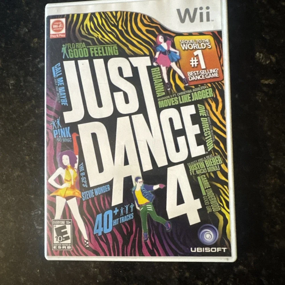 Just Dance 4 Nintendo Wii Ubisoft 2012 Music Video Game NTSC 40+ Tracks